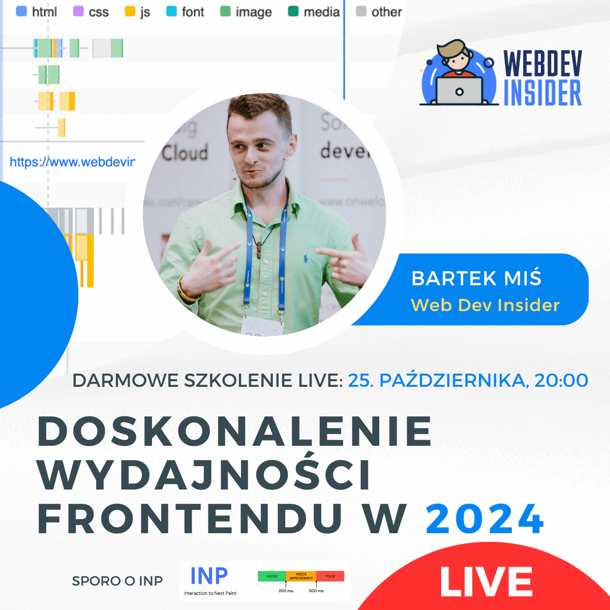 Webinar o optymalizacji wydajności frontendu w 2024
